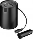 GOOBAY - 12/24V biladapter - 5 x Smart USB / 10A, kopholder-format GOOBAY - 12/24V biladapter - 5 x Smart USB / 10A, kopholder-format