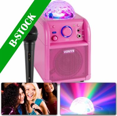 SBS50P Bluetooth Party Speaker LED Ball Pink "B-STOCK"