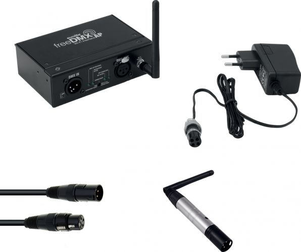 Eurolite Set freeDMX AP Wi-Fi Interface + QuickDMX Funksender + DMX cabel
