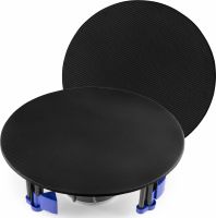 NCBT8B Amplified Low Profile Ceiling Speaker Set BT 8" Black