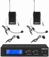 WM522B VHF 2-Channel Microphone Set with 2 Bodypacks