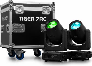 Tiger 7RC 230W Beam Moving Head 2pcs in Flightcase