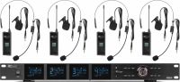 PD524B UHF Wireless Microphone Set with 4 bodypack microphones