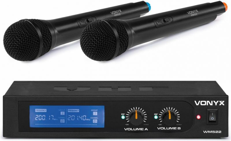 WM522 VHF 2 channel Microphone Set with 2 handhelds "B-STOCK"
