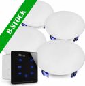 Højttalere, Powerline A100BSet In-Wall Audio Amplifier with 4 Ceiling Speakers "B-STOCK"
