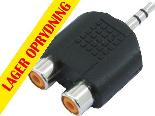 Omnitronic Adapter 2xRCA(F)/3.5 Jack stereo 10x