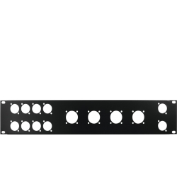 Omnitronic Front Panel Z-19 8x D-Type/4xNL8/T 2U omnitronisk frontpanel foran