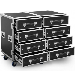 PD-FA4 8 Drawer Engineering Flightcase TILBUD NU ingeniørarbejde skuffe
