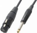 CX40-6 Kabel XLR hunn/6.3 mono 6m Svart CX40-6 Kabel XLR hunn/6.3 mono 6m Svart