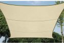 PEREL - Firkantet solsejl - 5 x 5m vandgennemtrængelig, BEIGE PEREL - Firkantet solsejl - 5 x 5m vandgennemtrængelig, BEIGE