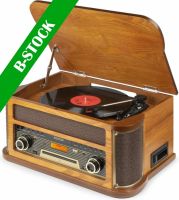Memphis Vintage Record Player Light Wood "B-STOCK"