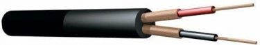 RX52 DMX-kabel HQ 2 x 0,22MM² (6MM) Svart 100m
