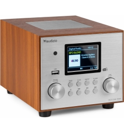 Vieste DAB+ Radio with Subwoofer Silver TILBUD NU