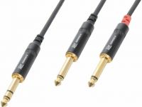CX76-3 Kabel 6.3 Stereo- 2x6.3 Mono 3.0m