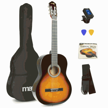 SoloArt Junior 1/4 Classic Guitar Pack Sunburst