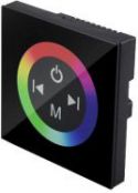 Multifunk. touch RGB LED styring - 3 kanaler, Sort (3 x 4A) Multifunk. touch RGB LED styring - 3 kanaler, Sort (3 x 4A)