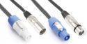 CX06-0.50 Light Combi Cable Powerconnector B - XLR M / Powerconnector A - XLR F 0.50m CX06-0.50 Light Combi Cable Powerconnector B - XLR M / Powerconnector A - XLR F 0.50m