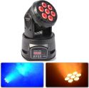 MHL74 LED Wash Moving Head 7x10W Black MHL74 LED Wash Moving Head 7x10W Black