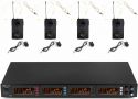 PD504B 4x 50-Channel UHF Wireless Microphone Set with 4 bodypack microphones PD504B 4x 50-Channel UHF Wireless Microphone Set with 4 bodypack microphones