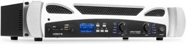 VPA1000 PA Amplifier 2x 500W Media Player with BT