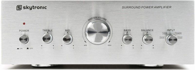 AV400 Stereo Forsterker Sølv