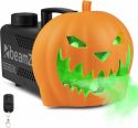 Røk & Effektmaskiner, Halloween Græskar Røgmaskine med uhyggelige lyde og LED lys - Perfekt til Halloween