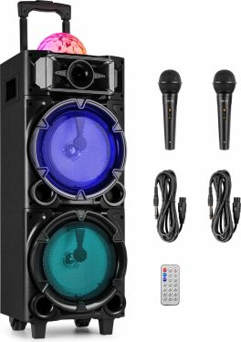 LIVE290 Karaoke Station with Light Show 2x 8”