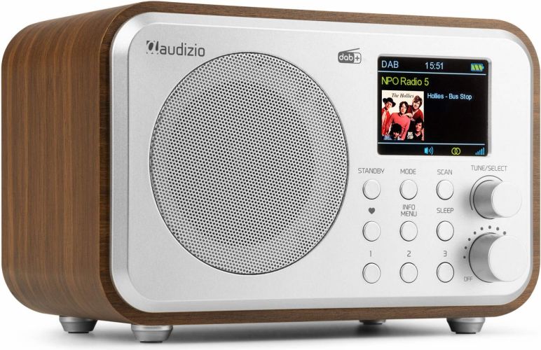 Milan DAB+ Radio with Battery Silver