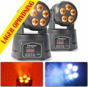 BeamZ MHL90 Mini Moving Head Wash 5x 18W 6-in-1 LEDs - Pakketilbud
