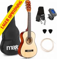 Børne Guitarpakke 30" - 1/4 børneguitar, Akustisk (3-5 år) Lys træ / Alt du skal bruge!