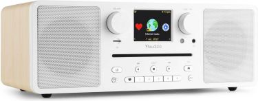 Musikanlæg 'ALT I ET' med CD / Bluetooth / FM, DAB+ og Internetradio / WiFi / 60 Watt / Hvid