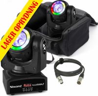 2 stk. BeamZ Illusion Moving Head 60W LED inkl. Taske og DMX kabel - Pakketilbud