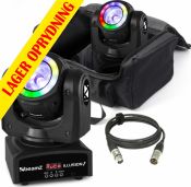 2 stk. BeamZ Illusion Moving Head 60W LED inkl. Taske og DMX kabel - Pakketilbud