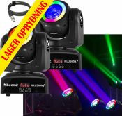 2 stk. BeamZ Illusion Moving Head 60W LED inkl. DMX kabler - Pakketilbud