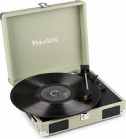 RP111G Record Player Briefcase Green