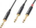 CX76-6 Cable 6.3 Stereo- 2x6.3 Mono 6.0m