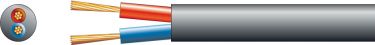 RX15 Speaker cable Round 2 x 2.5mm² Black 305m