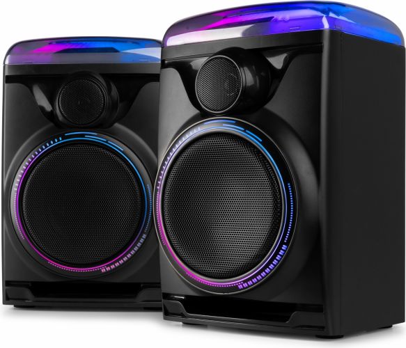Track 2.0 Amplified Speaker Set with LED Black