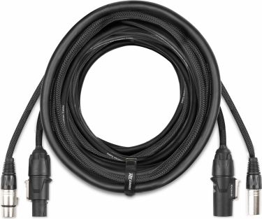 CX13-15 Combi Cable Powerconnector TR - XLR M / Powerconnector TR - XLR F 15m