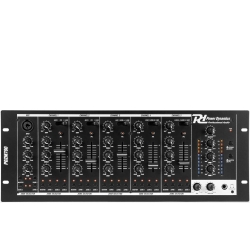 PDZM700 6-kanals installationsmixer USB 4 zoner installationsmixer kanals zoner