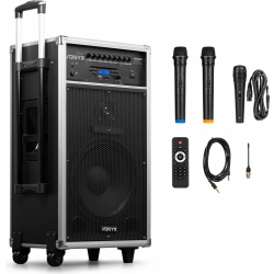 Mobilt lydanlæg ST-180 / Kraftig og god lyd, 12″ bas 450W B transportabel system