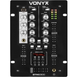 DJ Mixer STM-2300 2-kanals med EQ, Crossfader og USB/MP3-afspiller TILBUD kanal