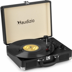 RP114BK Record Player Briefcase Black TILBUD NU