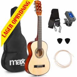 Børne Guitarpakke 30" - 1/4 børneguitar, Akustisk (3-5 år) Lys træ / Alt du skal