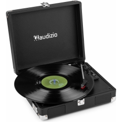 RP111BK Record Player Briefcase Black TILBUD NU