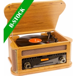 Memphis Vintage Record Player Light Wood "B STOCK" TILBUD NU