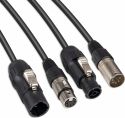 CX13-5 Combi Cable Powerconnector TR - XLR M / Powerconnector TR - XLR F 5m