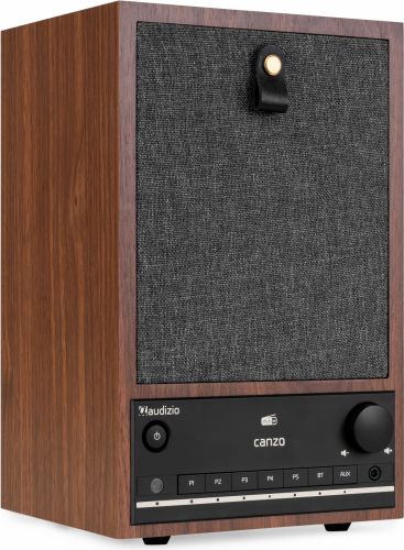Canzo WIFI Internet Radio med DAB+/FM i stilfuldt design og med god lyd, Valnød