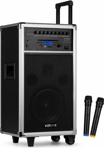 ST100 MK2 Bærbar Lydsystem 8" BT/CD/MP3/UHF
