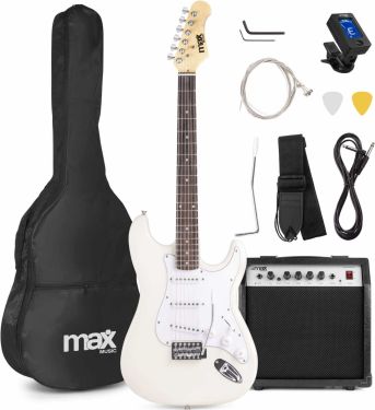 GigKit Elektrisk Gitar Pakke Hvit